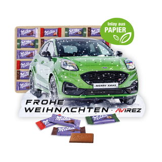 Adventskalender "individuelle Kalenderform" mit Milka Schokolade