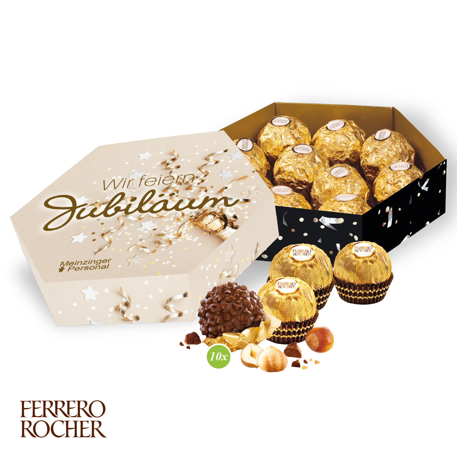 Süße Präsentbox "Maxi" mit FERRERO Rocher