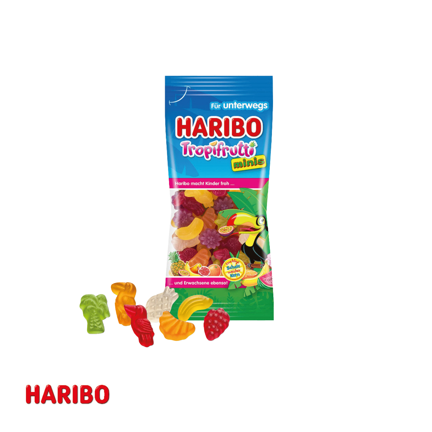 HARIBO Tropifrutti im Werbeschuber, 75 g