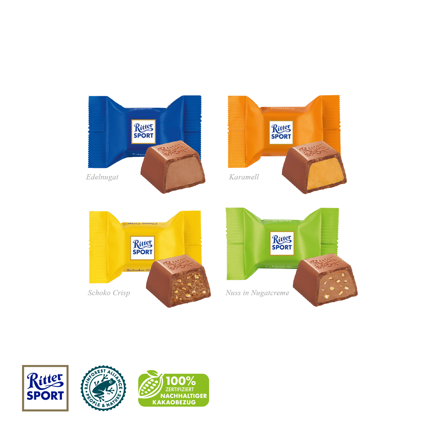 Ritter SPORT "Schokowürfel" im Werbebriefchen