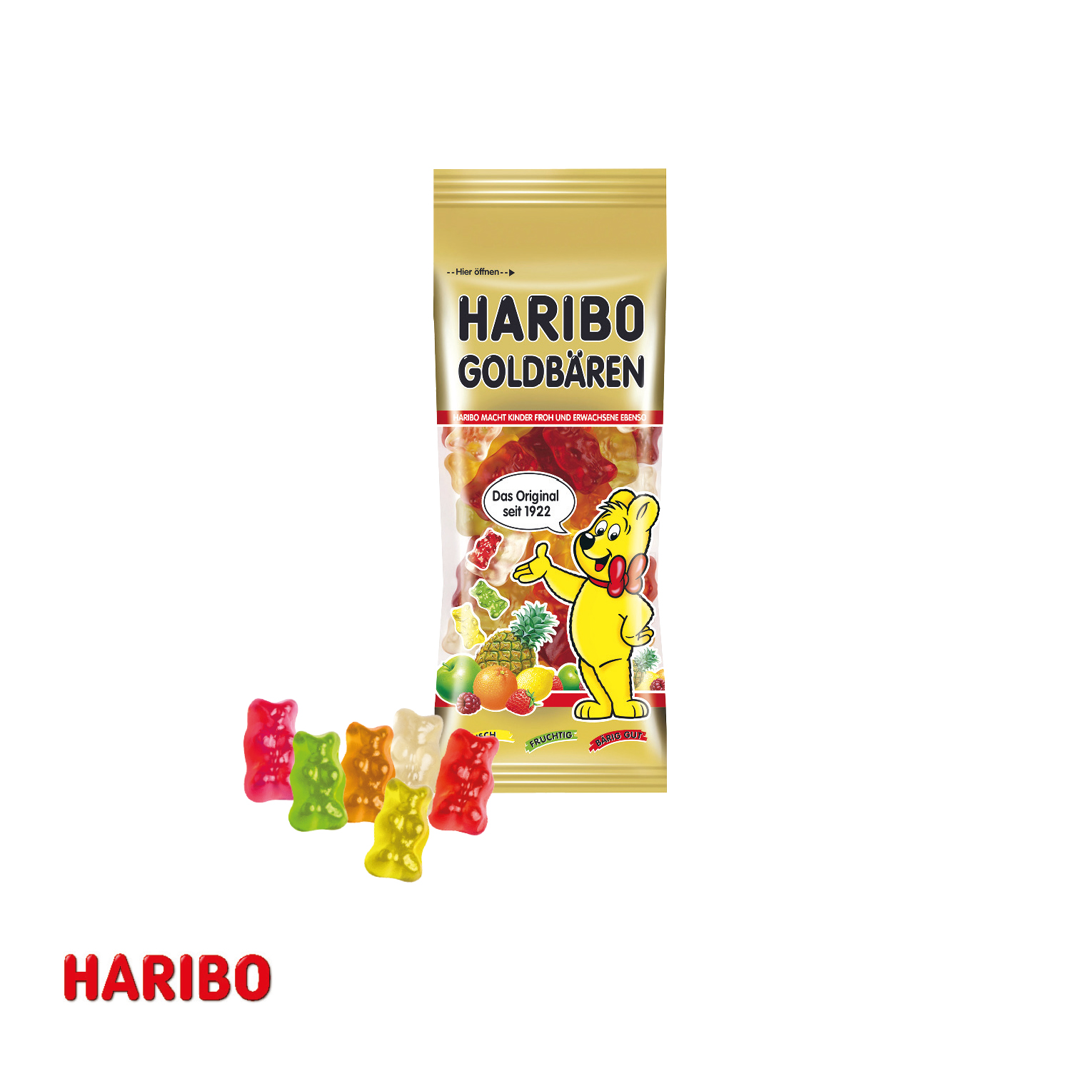 3D Präsent "Container" mit Haribo Goldbären