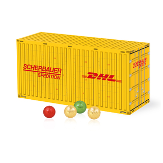 3D Adventskalender "Container" mit Fairtrade® Schokolade