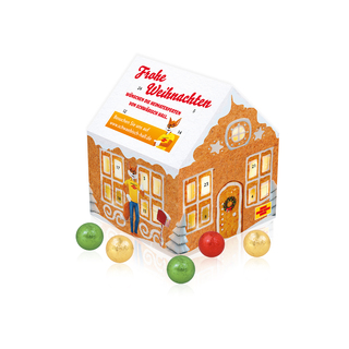 Adventskalender "Weihnachtshaus" Classic mit Fairtrade® Schokolade