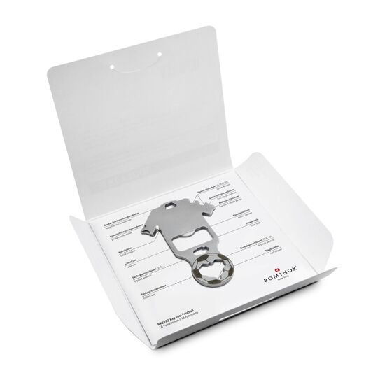 Das Key Tool kommt in einem „Werkzeug”-Mäppchen inkl. Funktionsbeschreibung. „An die Werkzeuge, fertig, los“!