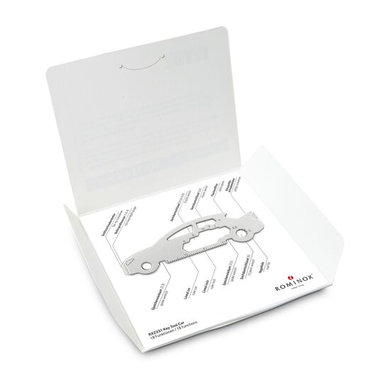 Das Key Tool kommt in einem „Merry Christmas”-Mäppchen inkl. Funktionsbeschreibung. „An die Werkzeuge, fertig, los“!