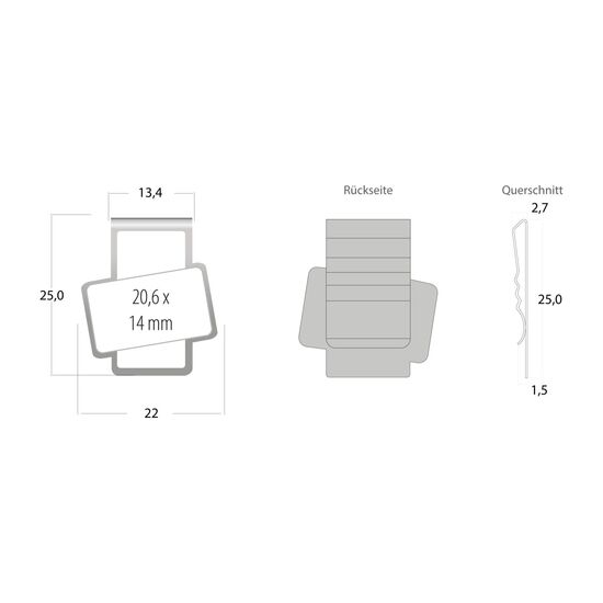 Mehrweg-Büroklammer Shape Clip, 9 Varianten, ideal für das Zusammenhalten von Dokumenten, bis zu 18 Seiten Klemmkraft