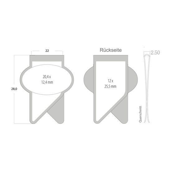 Mehrweg-Büroklammer X Clip, 5 Varianten, für eine geordnete Ablage Ihrer Dokumente, bis zu 12 Seiten Klemmkraft