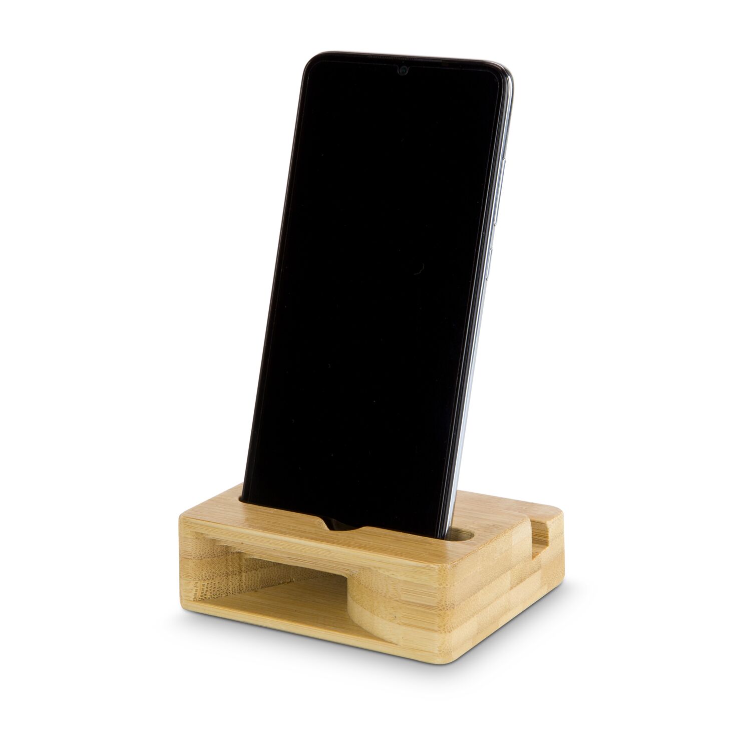 Halterung für alle gängigen Smartphones & Tablets, inklusive Audio-Verstärkerfunktion für den Smartphone Lautsprecher