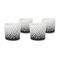 4 moderne Keramik Snack- und Dipbecher mit schwarz-weißem Dekor, passend für festliche Anlässe oder gemütliche Abende zu Hause (Keramik)