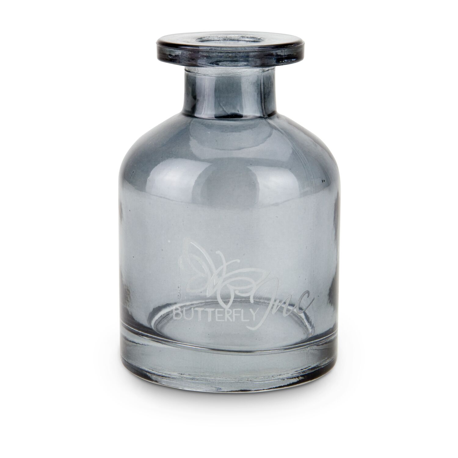 3 Vasen in unterschiedlichen Größen, modernes schwarzes Glas, auch als dekorative Kerzenständer verwendbar (Glas)