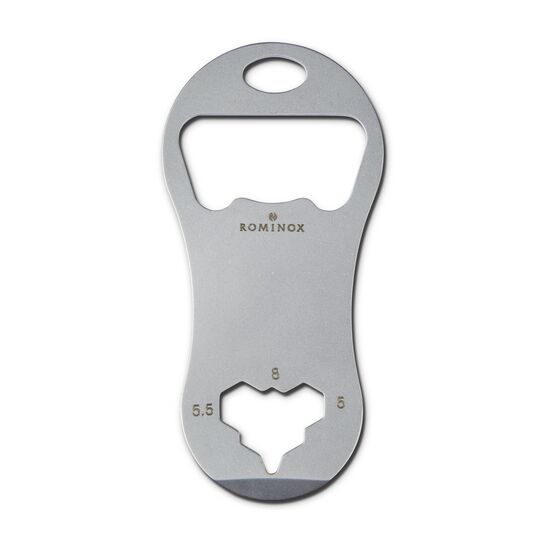 Multifunktionaler Einkaufswagenlöser für den Schlüsselbund mit 8 Funktionen: Edelstahl Multitool inkl. Funktionsbeschreibung