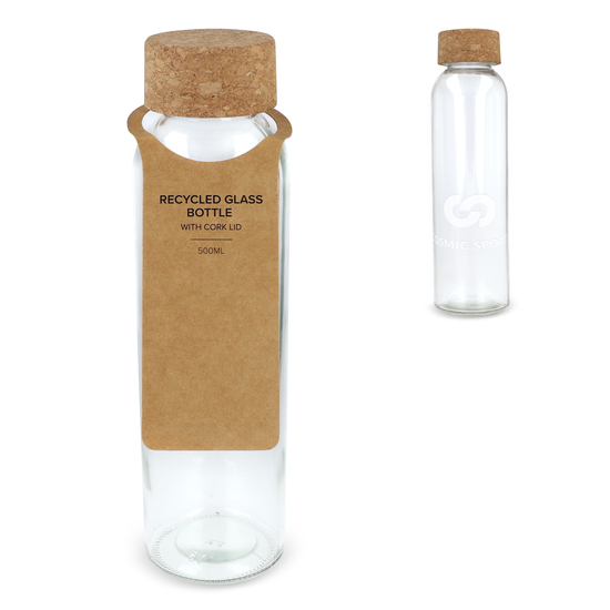 Glasflasche mit Korkdeckel 500ml