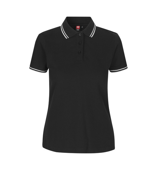 Kontrast Poloshirt | Stretch | Damen