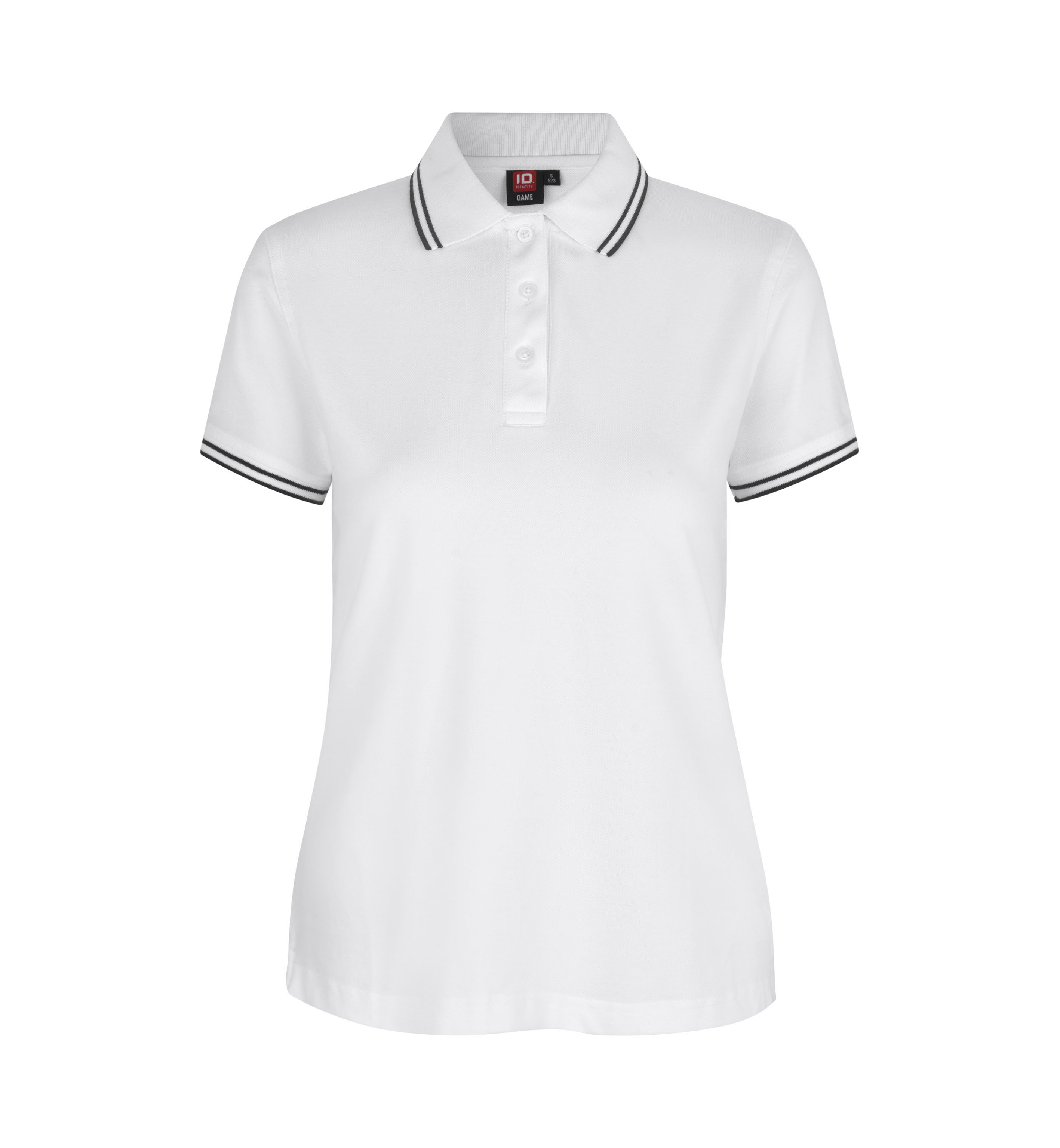 Kontrast Poloshirt | Stretch | Damen