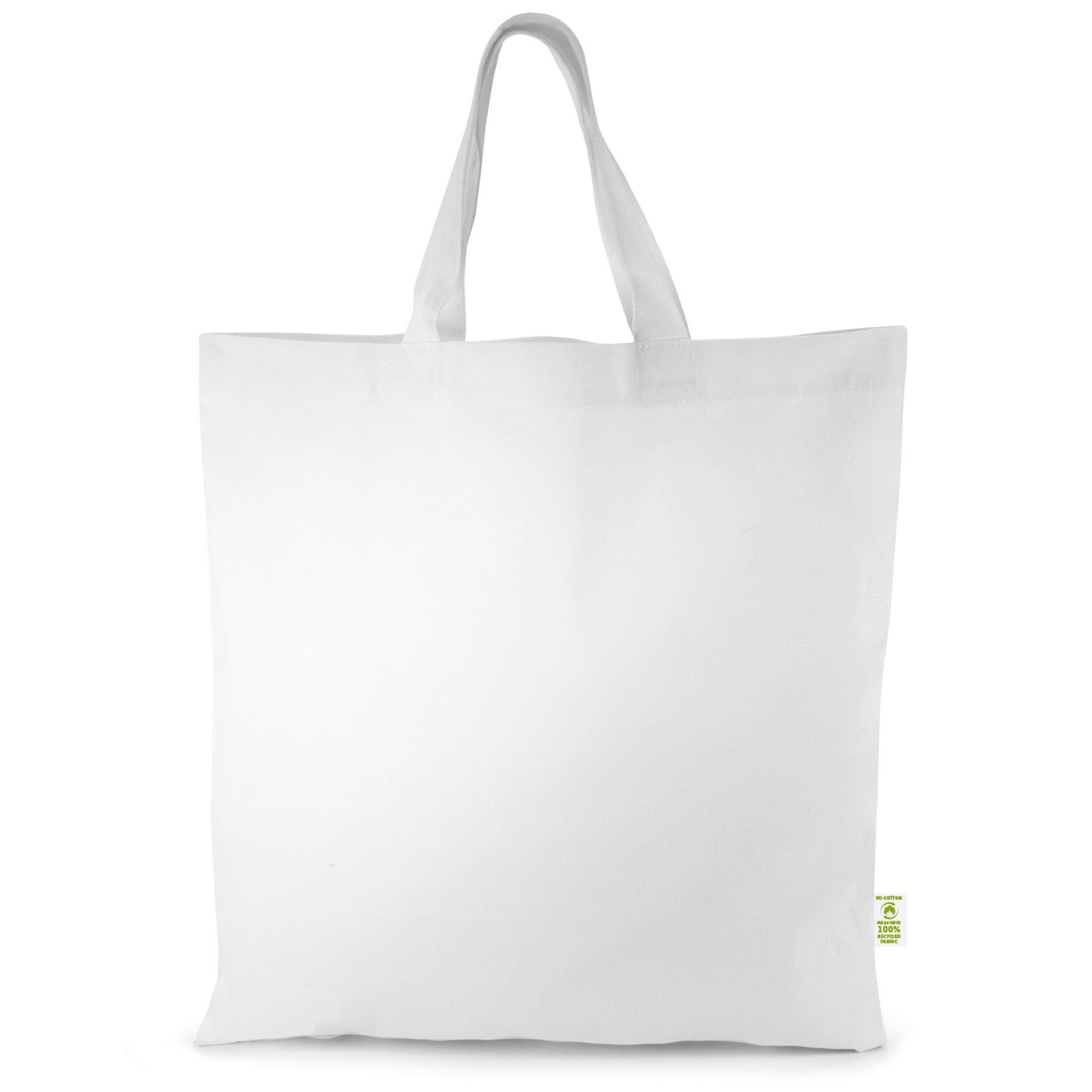 TRIER - Tragetasche aus schwerer, recycelter Baumwolle mit kurzen Henkeln