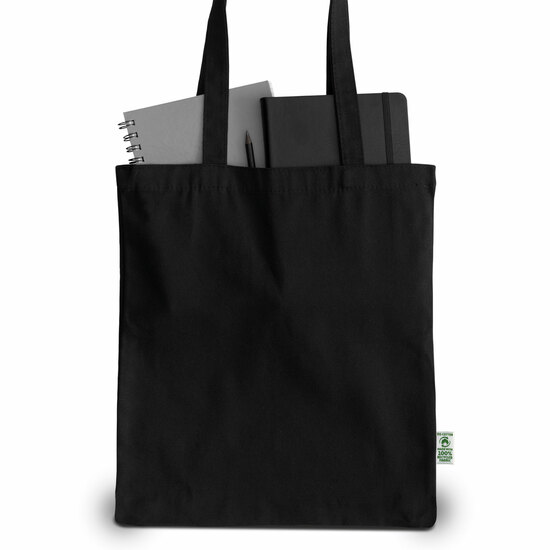 STUTTGART - Tragetasche aus schwerer, recycelter Baumwolle mit kurzen Henkeln
