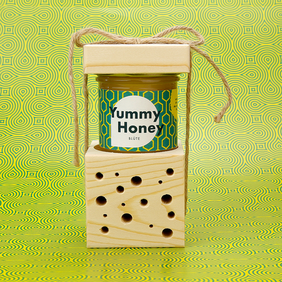 Wildbienen-Würfel Set midi mit beeswe.love Blütenhonig