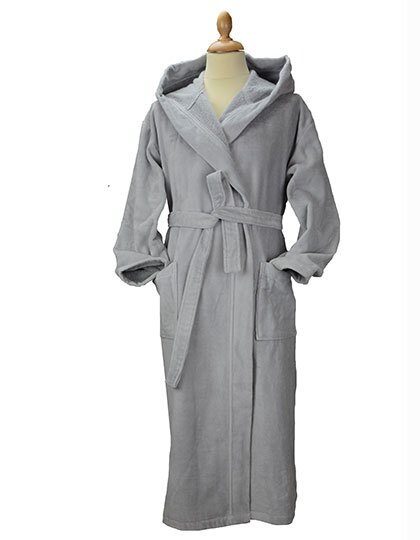 AR029 DeLuxe Velour Bathrobe With Hood