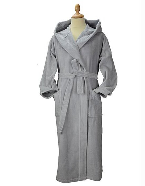 AR029 DeLuxe Velour Bathrobe With Hood