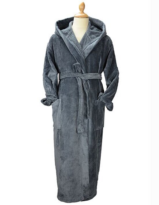AR029 DeLuxe Velour Bathrobe With Hood