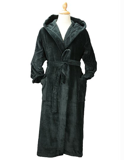 AR029 DeLuxe Velour Bathrobe With Hood