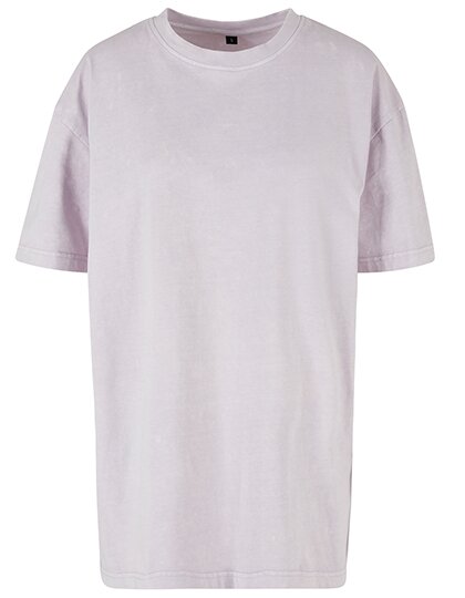 BY270 Build Your Brand Ladies Oversized Acid Wash Tee