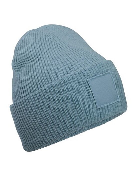 CB336R Beechfield Deep Cuffed Tonal Patch Beanie