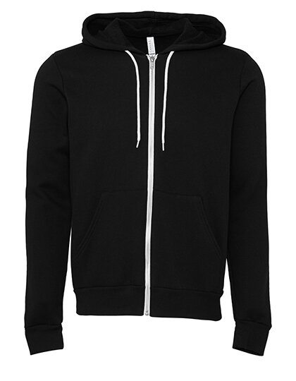 Unisex Zip-Up Poly-Cotton Fleece Hoodie