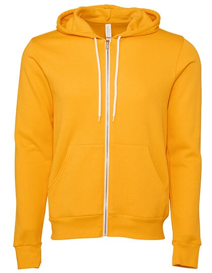 Unisex Zip-Up Poly-Cotton Fleece Hoodie