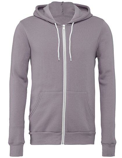 Unisex Zip-Up Poly-Cotton Fleece Hoodie