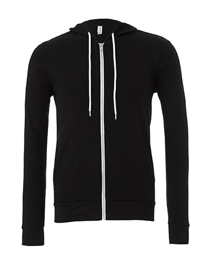 Unisex Zip-Up Poly-Cotton Fleece Hoodie