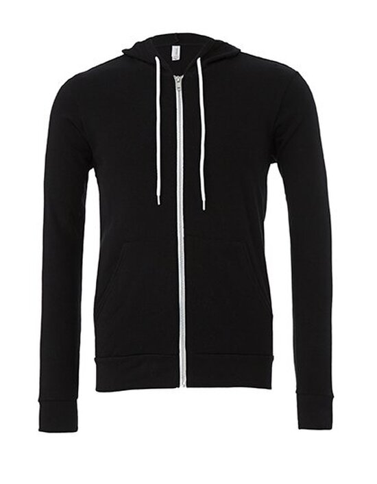 Unisex Zip-Up Poly-Cotton Fleece Hoodie