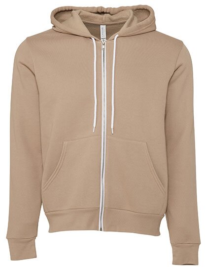 Unisex Zip-Up Poly-Cotton Fleece Hoodie