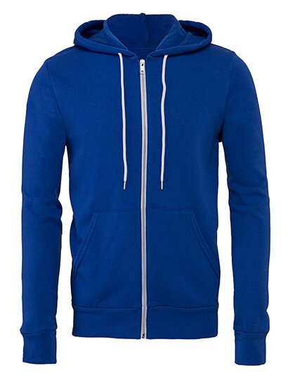 Unisex Zip-Up Poly-Cotton Fleece Hoodie