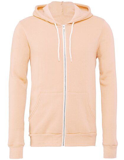 Unisex Zip-Up Poly-Cotton Fleece Hoodie