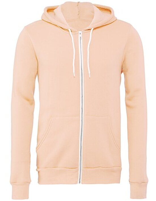 Unisex Zip-Up Poly-Cotton Fleece Hoodie