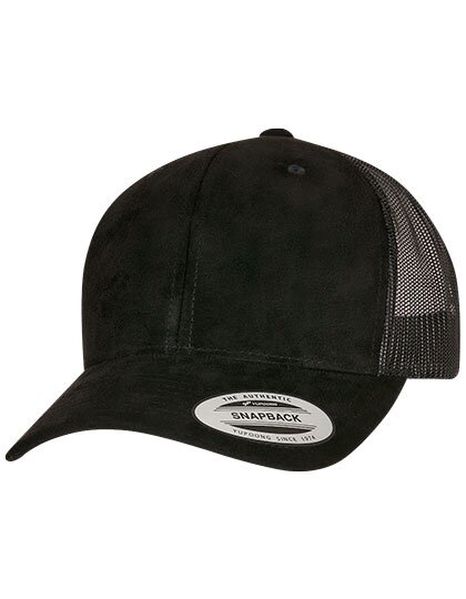 FX6606SU Suede Leather Trucker Cap