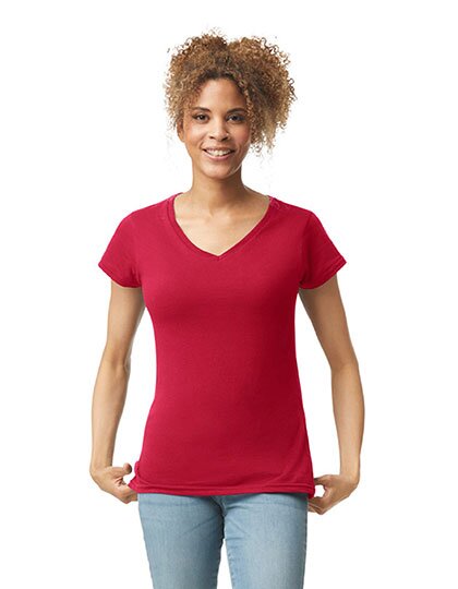 Softstyle® Ladies` V-Neck T-Shirt