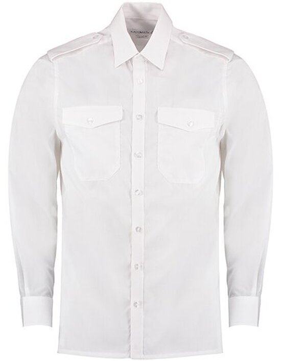 Men`s Tailored Fit Pilot Shirt Long Sleeve