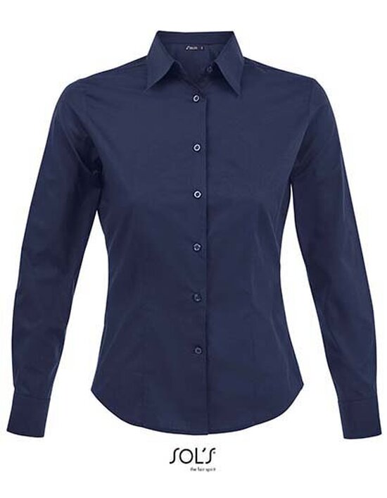 Ladies` Long Sleeved Stretch Shirt Eden