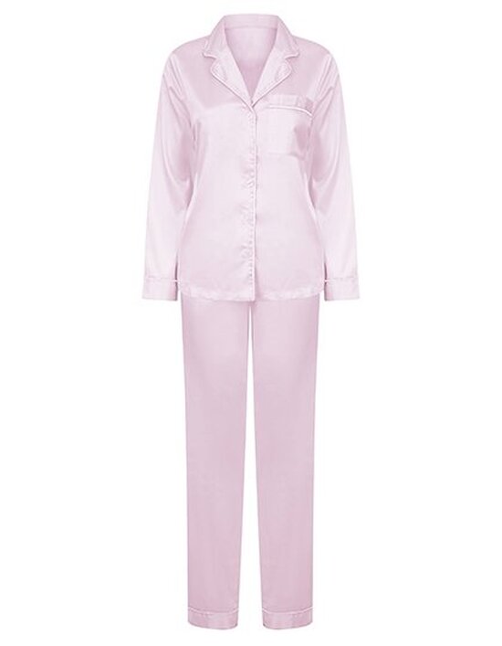 Ladies Satin Long Pyjamas