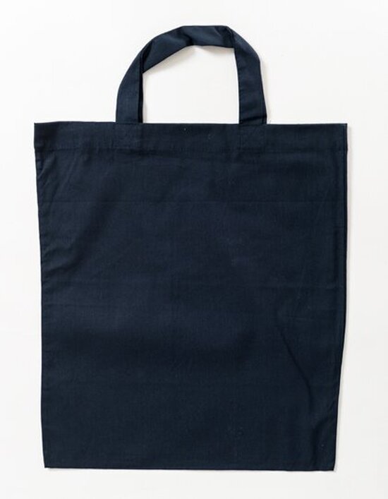 Baumwolltasche, kurze Henkel