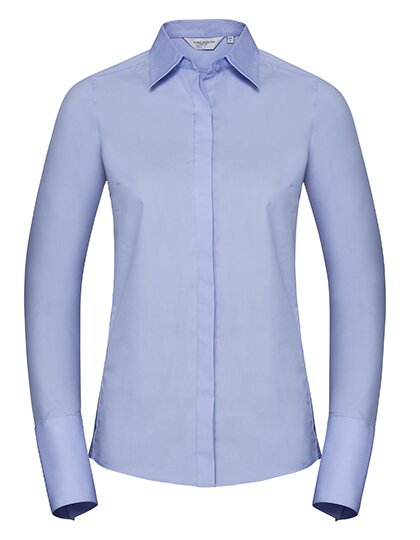 Ladies` Long Sleeve Fitted Ultimate Stretch Shirt