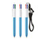 BIC® 4 Colours Shine mit Lanyard-Kugelschreiber